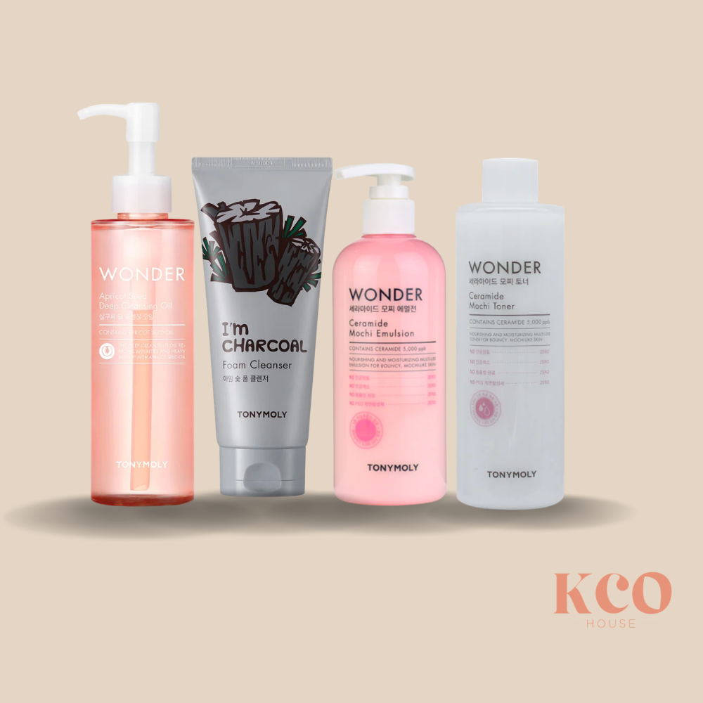 Set Rutina Completa TonyMoly Mochi & Glow (4 Pasos)