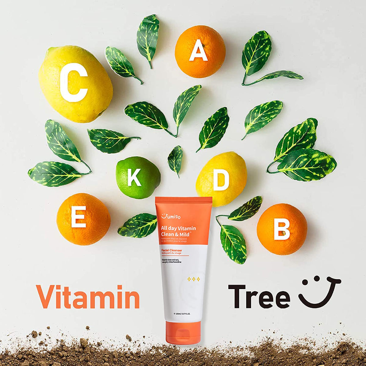 JUMISO All day Vitamin Clean &amp; Mild Facial Cleanser